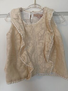 Louise Misha Cream Lace Girls' Top